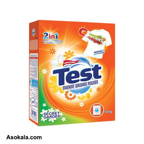 پودر ماشین لباسشویی تست مدل secret garden وزن 500 گرم Test Secret Garden Washing Machine Powder 500gr